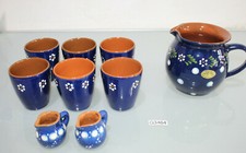 Bunzlauer Keramik Handtöpferei Kaffee- Teeservice für 6 Personen (G3464-A20)