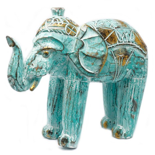 Deko figur elefant - holz, h: