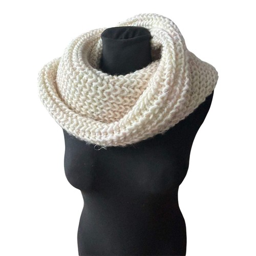 Damen loop schal beige dick - loop,