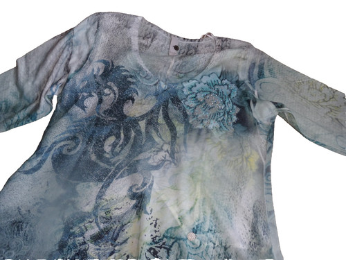 Dünnes shirt tredy bunt - shirt, gr.38