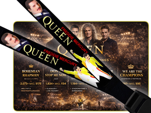 Queen freddie mercury - freddie, lanyard
