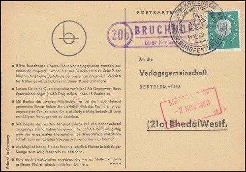 Landpost bruchhof über - bruchhof,