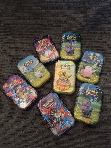 Pokemon mini tin dosen lot - dosen, 8x