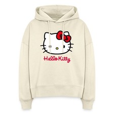Hello Kitty Klassisch Mit Schriftzug Frauen Boxy Organic Hoodie