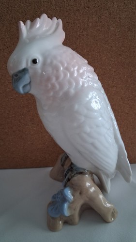 Porzellan figur vogel kakadu - porzellan,