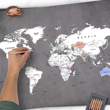 Golden Posters Weltkarte zum