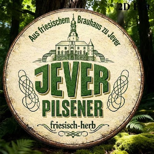 Blechschild rund jever - rund,