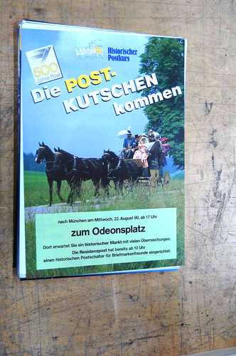 Plakat post 500 jahre - post,