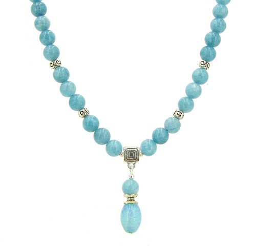 Larimar halskette anhänger - larimar,