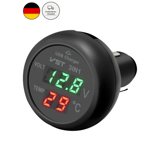 Digital voltmeter thermometer - voltmeter,