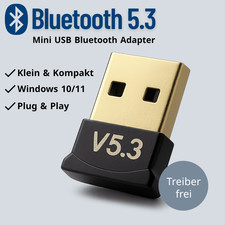 USB Bluetooth 5.3 Adapter Stick Wireless Dongle Receiver Sender Transmitter DE