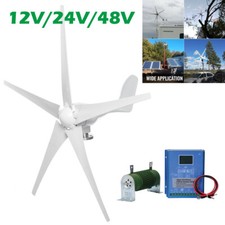 3KW 12V/24V/48V 5 Blades Windkraftanlage Generator Windmühle & MPPT Laderegler