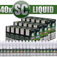 40x 10ml SC Liquid Probierbox Tabak Frucht Gourmet alle Sorten - 400ml E-Liquid