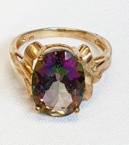 375 ring gelbgold mystic - gelbgold, topas