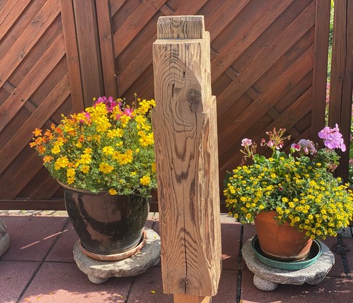 Stele altholz natur gebürstet - stele,
