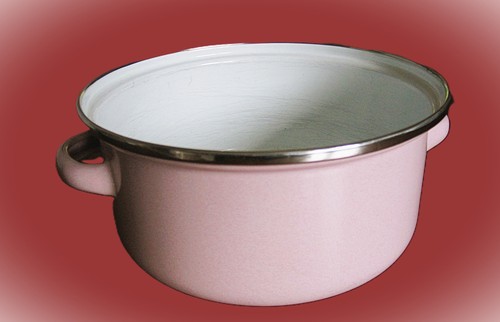 Topf mit henkel rosa - henkel,