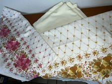 6 glatte Laken aus DDR Zeiten mit unterschiedlichen Mustern 100% Baumwolle Stoff