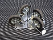 Original Tente Lenkrolle Rollen 105x85 Gummirollen Set 100/30-50  #Z7