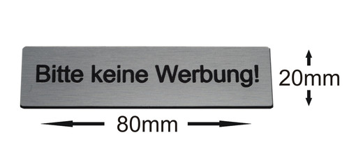 Briefkastenschild bitte - briefkastenschild,