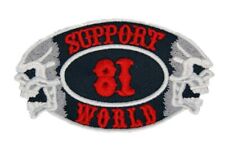 018 HELLS ANGELS Support 81 Aufnäher „SUPPORT 81 WORLD - TOTENKÖPFE"