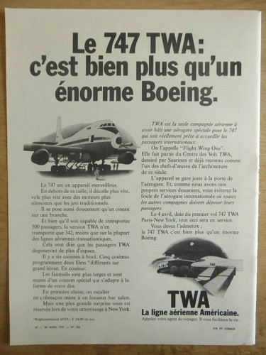 1970 pub twa boeing - boeing, 747