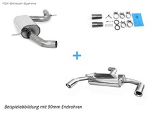  Duplex Komplettanlage ab Kat VW Golf 6 GTI 1x100mm rund eingerollt