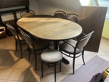 Thonet Esstisch aus Holz mit 6