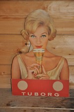Altes Brauereischild 50/60er Jahre Tuborg Bier,Reklame,Dänemark,Beer,Original