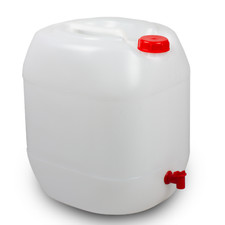 Wasserkanister 30 Liter, Kanister 30L mit Hahn und Sicherheitsverschluss.