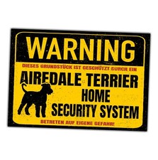 Airedale Terrier Dog Schild