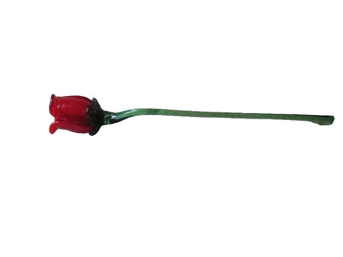 Glasblume rote rose von - glasblume,