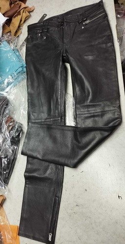 Neue schwarze biker lederhose - neue,