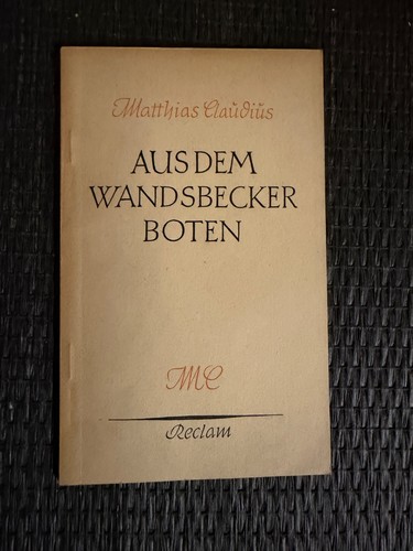 Aus dem wandsbecker boten von - dem,