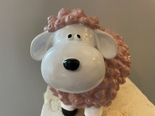 Schaf Farbe ALT ROSA Gartenfigur Deko Buntes Lamm  B-Ware