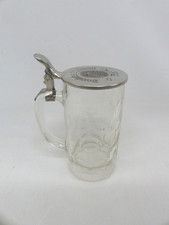 Glas Bierkrug Brauhaus Nürnberg Zinn Deckel 0,5 l