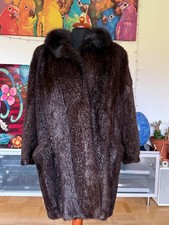 Damen Pelzmantel Pelzjacke Nutria 42 44