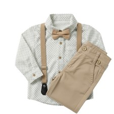 Baby Jungen Anzug Set Beige