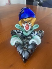 Murano Glas Clown Schale Aschenbecher
