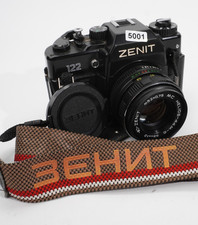 Zenit 122 + Helios 44M-6  2/58 Objektiv Spiegelreflexkamera russisch  #5001 A9