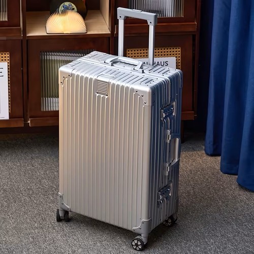 Koffer 100 aluminium 4rollen - aluminium,