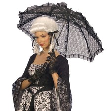 Schwarzer Spitzenschirm