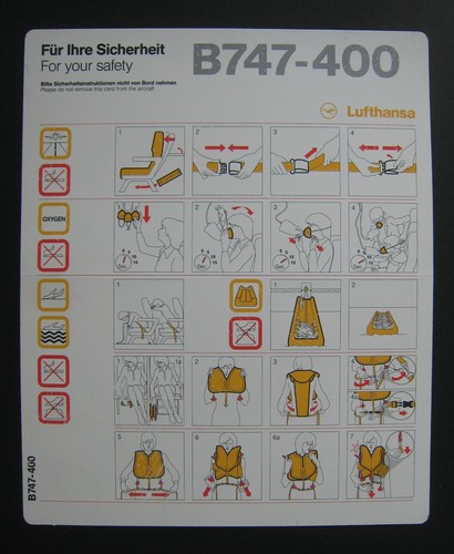 Lufthansa b747 400 safety - lh, b747-400