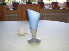 Ikea Lampe B9419 Glas hellblau Flieder - Tütenlampe Leuchte Tischlampe hell blau