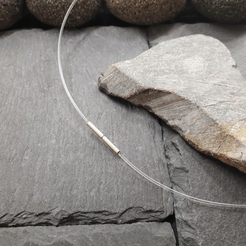 Nylonkette mit edelstahl - mit,
