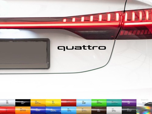 Quattro aufkleber 2xsticker - quattro,