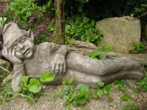 Gartendeko steinfigur skulptur - gartendeko,