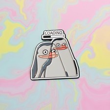 Loading Penguin Meme Enamel