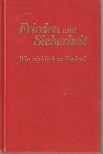 Frieden und sicherheit wie - frieden,