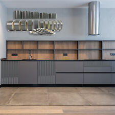 Deko Stripes Klebeleisten Garderobe Sideboard Spiegelaufkleber 40mm Grau Glanz