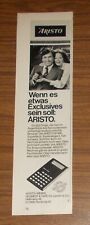 Seltene Werbung ARISTO M 400 Taschenrechner - Wenn es Exclusives ein soll 1978